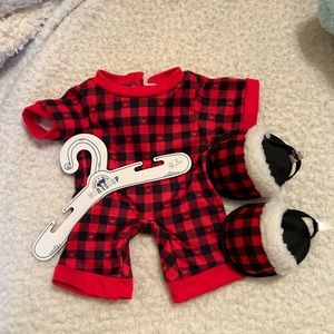 BuildABear Plaid Sleeper Outfit
